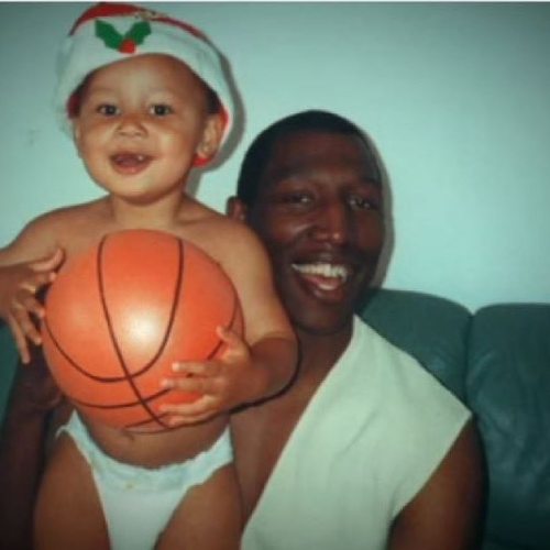 Ben Simmons with his father as a kid