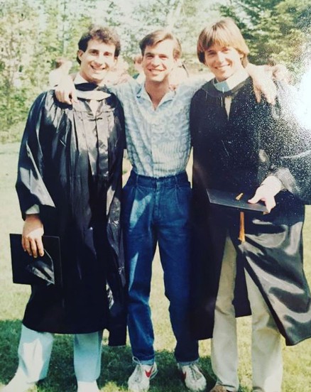 Jim Cantore picture of his graduation day with his friends