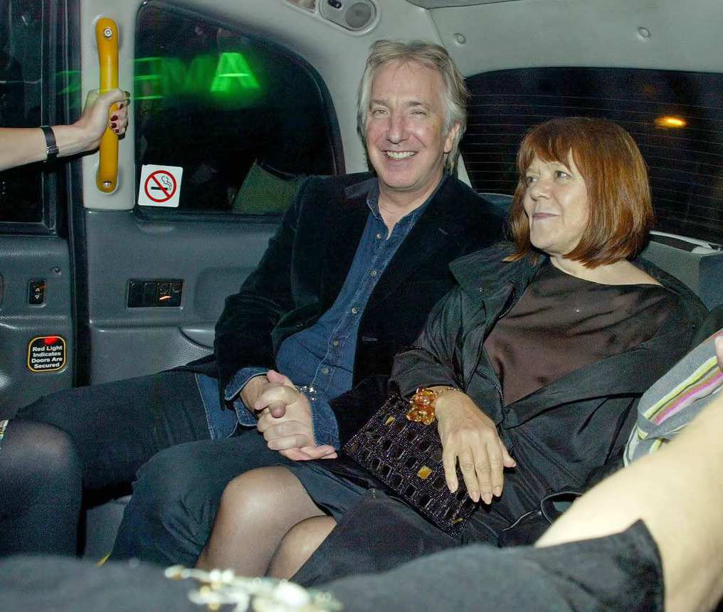 Rima Horton sitting inside the car with her late husband
