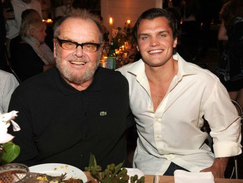 Ray Nicholson with his father, Jack Nicholson