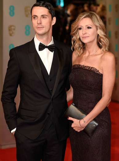 Sophie Dymoke with her husband, Matthew Goode