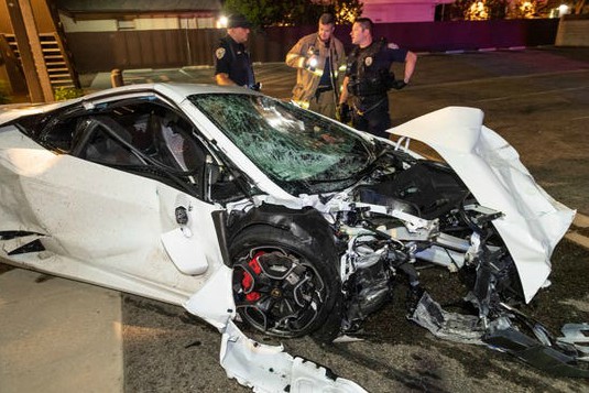 Taylin Gaulden's father car picture after accident