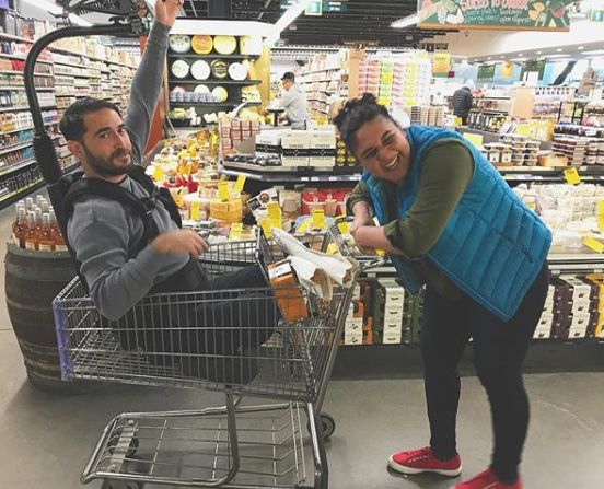Samin Nosrat doing shopping of good with her friend