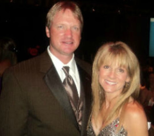 Cindy Gruden with her husband, Jon Gruden