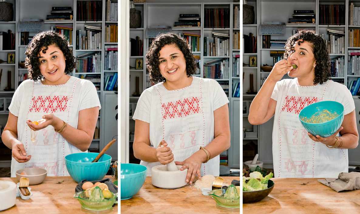 Samin Nosrat picture of cooking food 
