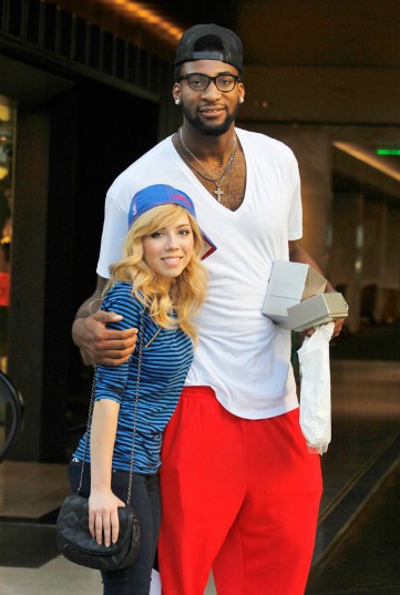 Jennette Mccurdy with her ex-boyfriend, Andre Drummond