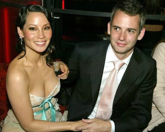 Lucy Liu with her ex-finace, Zach Helm