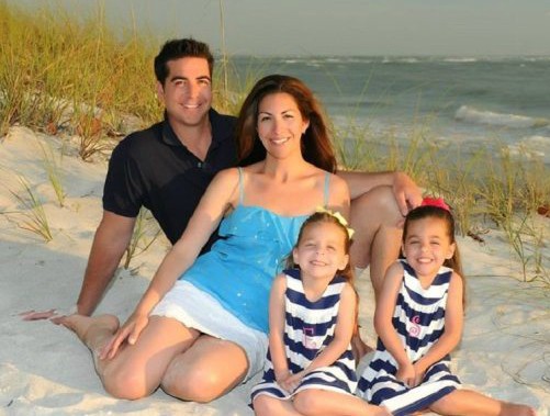 Noelle Watters with her ex-husband and twin daughter