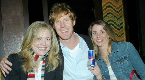 Anne Rewey's husband Alexi with his female friends