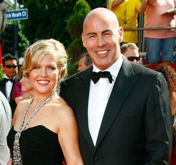 Ashley Jensen with her late husband Terence