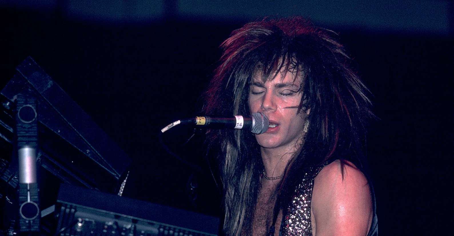 American musician David Bryan of the band Bon Jovi at Met Center on Bloomington, Minnesota, April 4, 1989