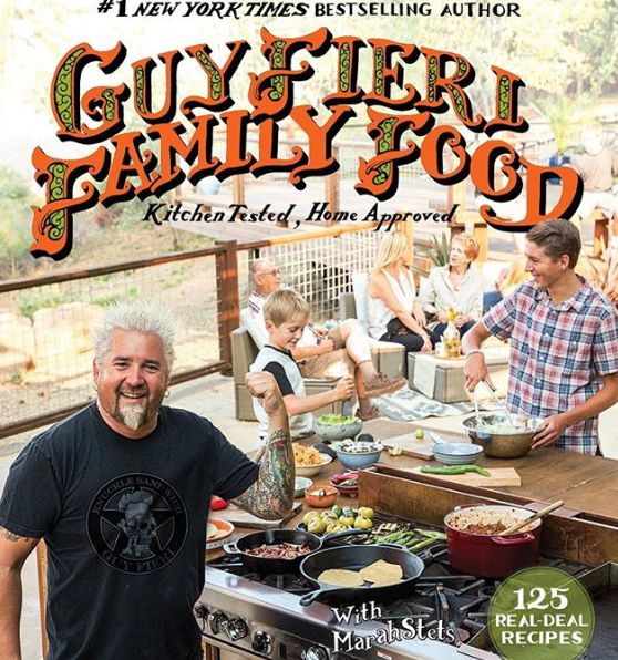 Hunter Fieri featured in his father book along with his family 