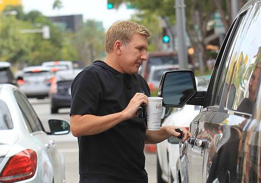 Derrick Chrisley's brother Todd Chrisley is seen on October 2, 2018 in Los Angeles, CA