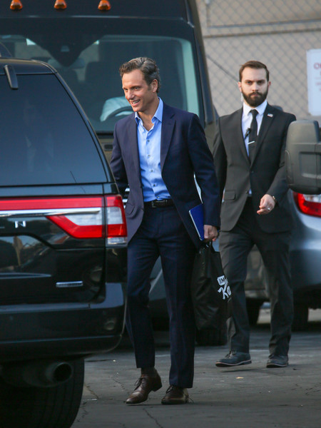 Jane Musky's husband entering inside his car 