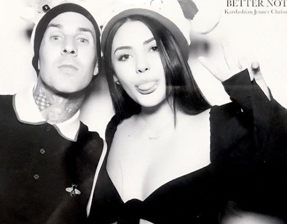 Travis Barker with his daughter
