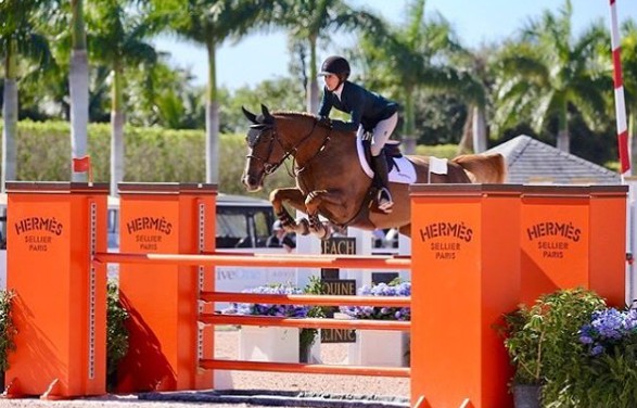 Renee Satterthwaite riding the horse