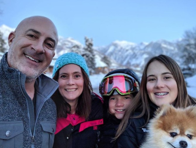 Tamra Cantore with her family
