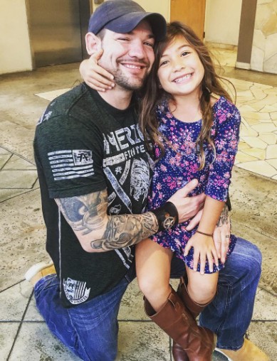 Maui's ex-husband Leland with his daughter