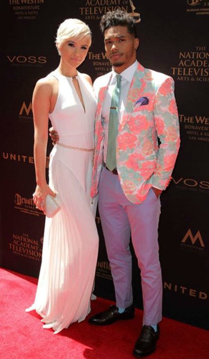 Kimiko Flynn's father Rome with his girlfriend Camia
