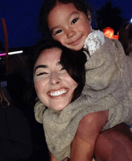 Kimiko Flynn with her mother Molly