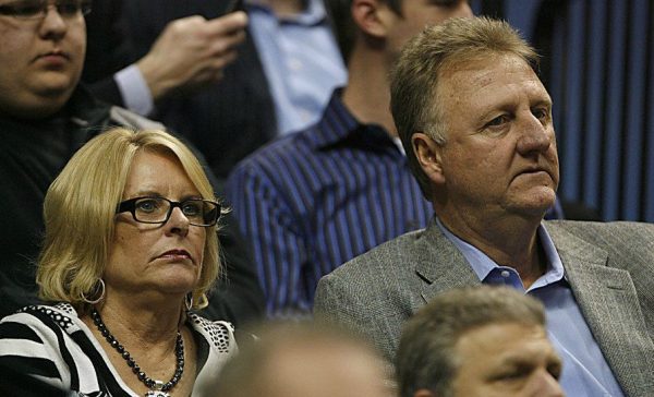 Mariah Bird's parents' watching the game together