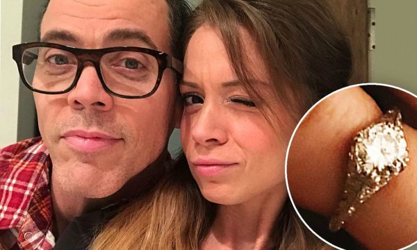 Candy Jane Tucker's ex-husband Steve-O with his current fiancee Lux Wright