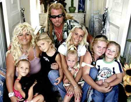 Lyssa Rae Brittain with her ex-husband & their family 