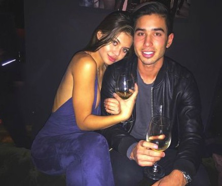 Sofia Jamora clciking picture with her boyfriend Mow
