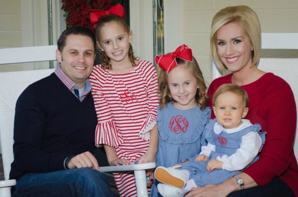Gabriel Swaggart with his wife Jill and their daughters