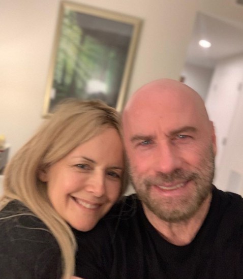 John Travolta clicked selfie with his late wife Kelly