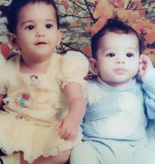 Ray Diaz with his siblings sister in his childhood picture