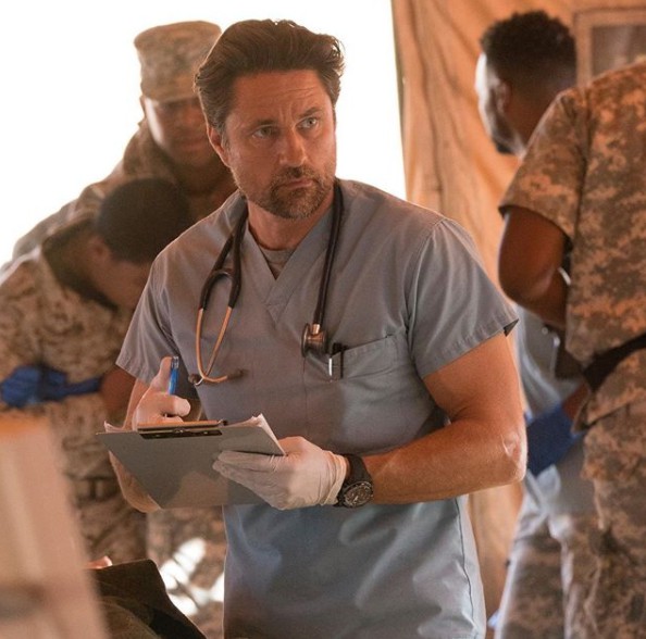 Martin Henderson acting in the series