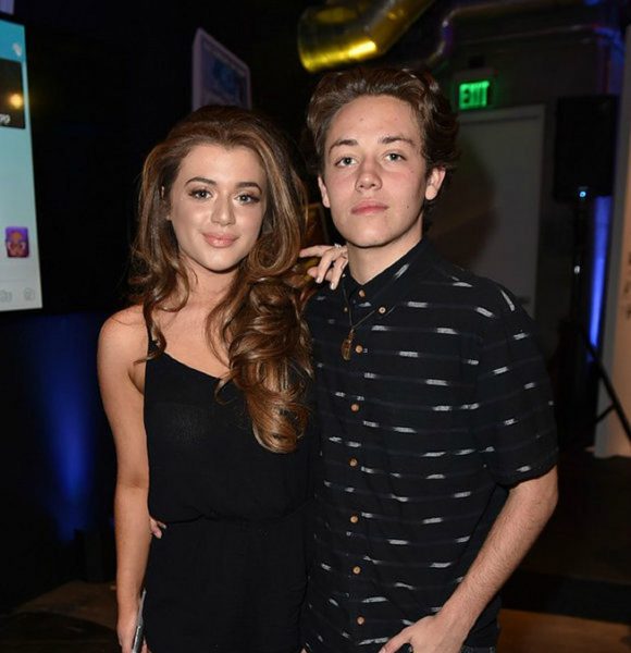 Ethan Cutkosky with his girlfriend Brielle Barbusca
