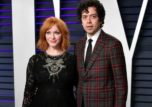 Christina Hendricks with her ex-husband Geoffrey Arend