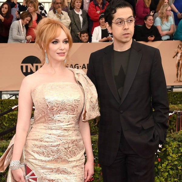 Christina Hendricks with her ex-husband Geoffrey Arend