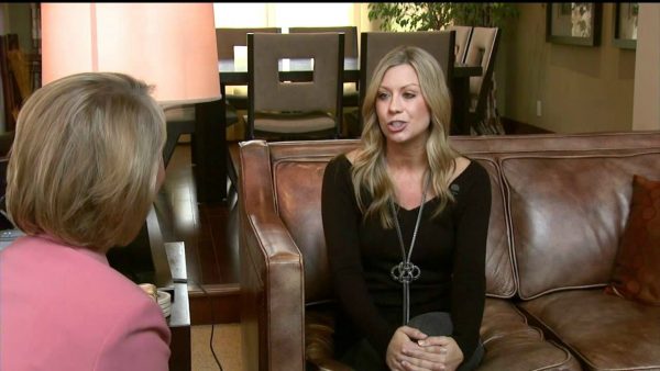 Jennifer Hielsberg giving interview