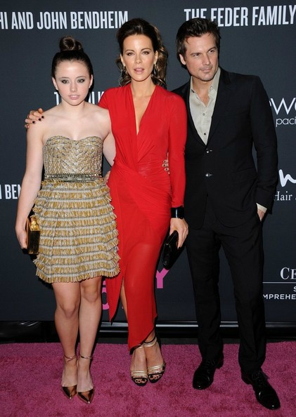 Kate Beckinsale with her daughter Lily Mo Sheen and ex-husabnd Len