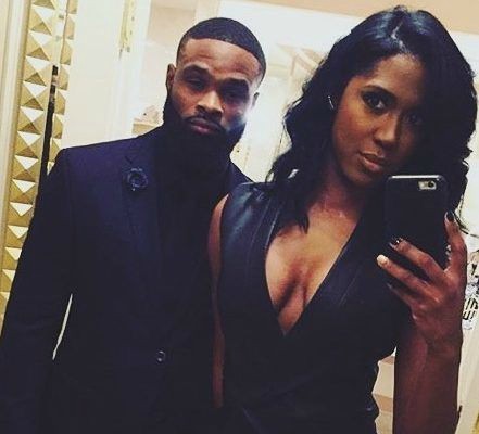 Averi Woodley clicking selfie with her husband Averi Woodley