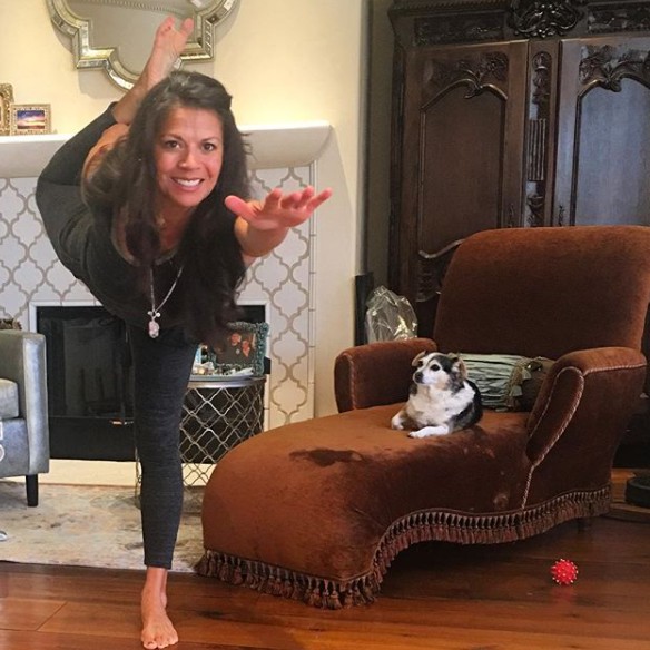 Dina Eastwood doing exercise