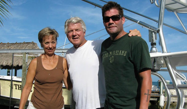 Rhonda Rookmaaker with her husband Jimmy and step-son
