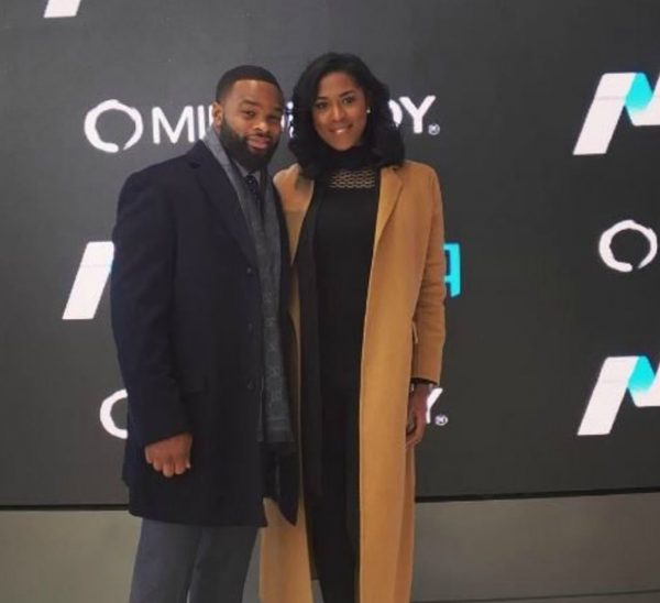 Averi Woodley with her husband Tyron