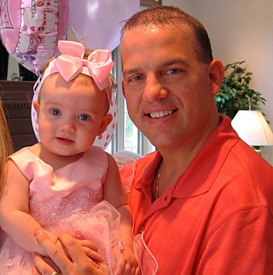 Symonne Harrison's childhood picture with her father