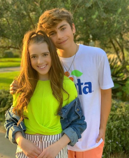 Symonne Harrison with Ayden Mekus