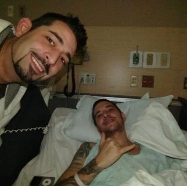 Jake Harris's brother clicking selfie while he was in ICU