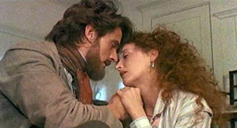 Emily Morgan acting with her co-actor in the movie