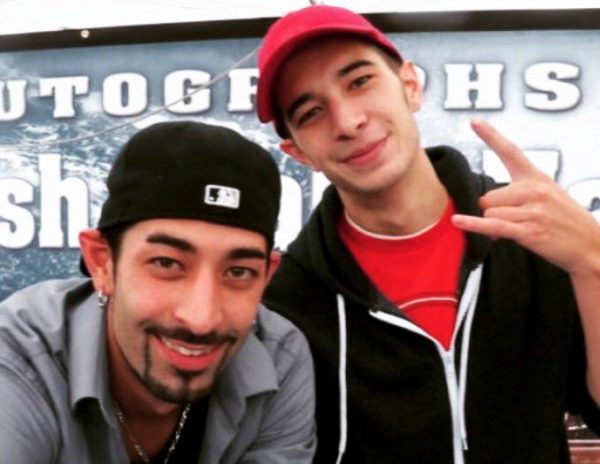 Jake Harris clicking selfie with his brother Josh