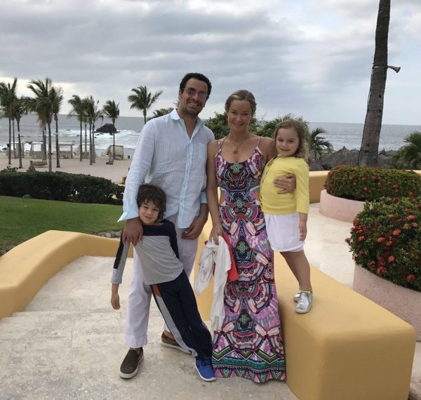 Bobby Ghassemieh with his wife and their kids