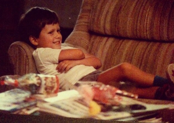 Aaron Tveit's childhood picture