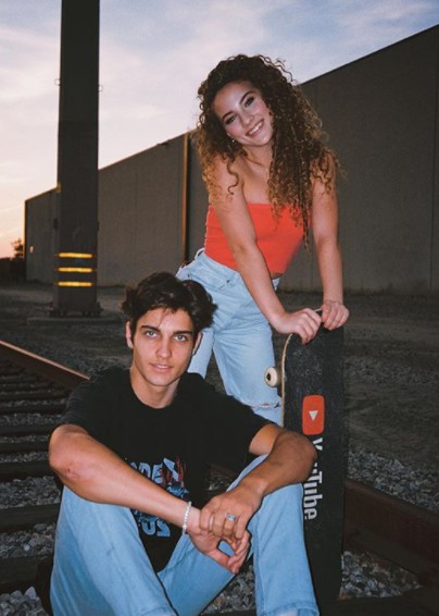 Dom Brack with his female friend
