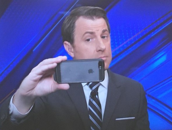 Todd Piro clicking selfie